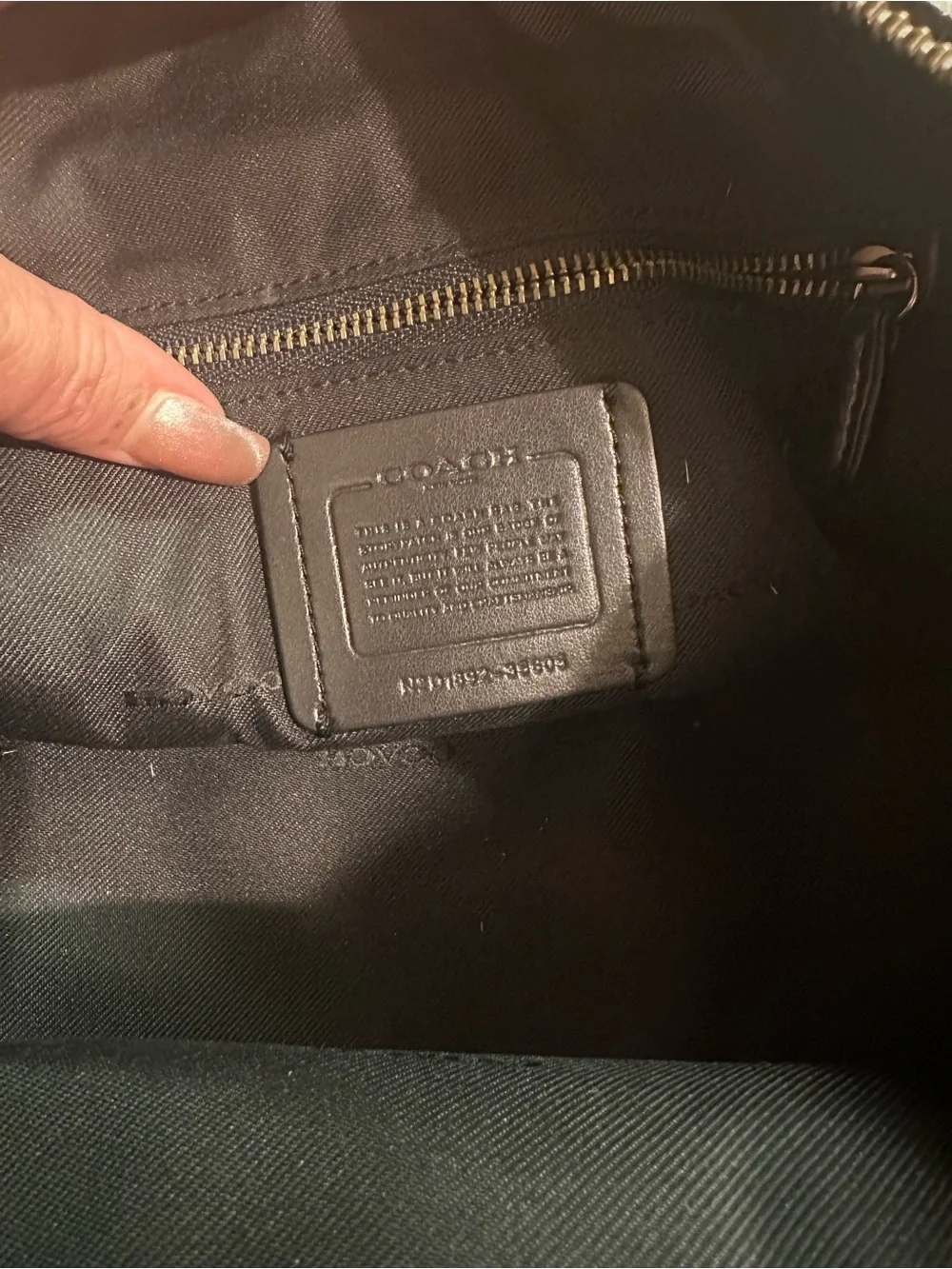 Coach Dreamer Blue and Gray Studded Leather Shoulder Bag
